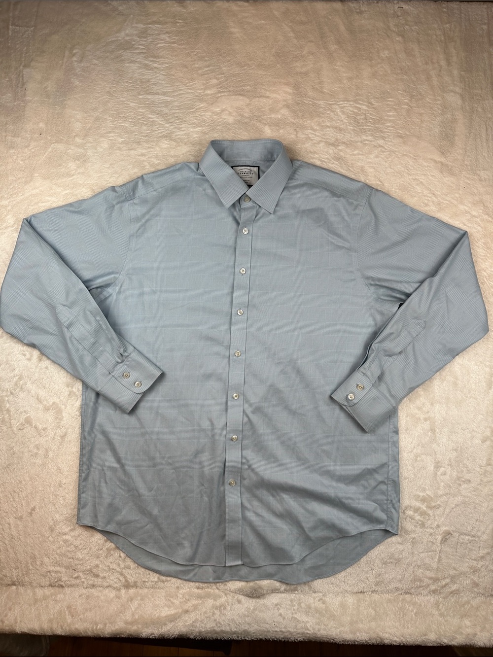 Charles Tyrwhitt Neck Size 17.5 Pale Blue Men’s Dress Shirt | Business | Formal